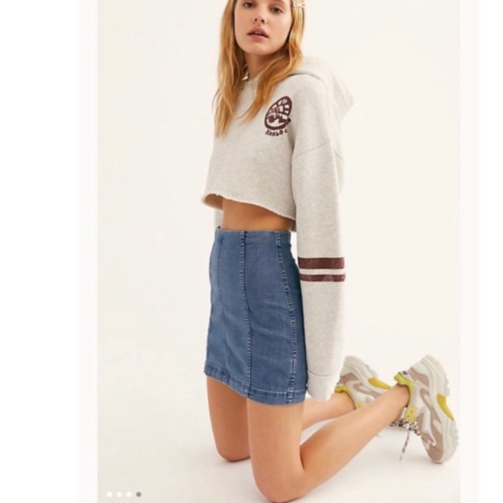Free People Denim Skirt